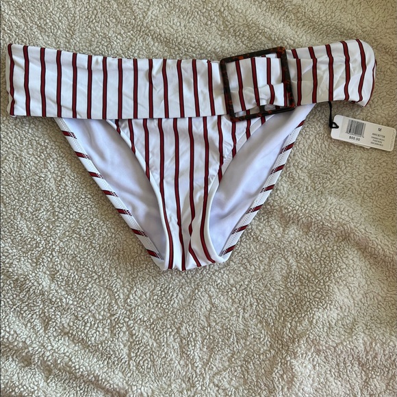 WeWhoreWhat Annie Striped Bikini SZ M - Picture 2 of 4